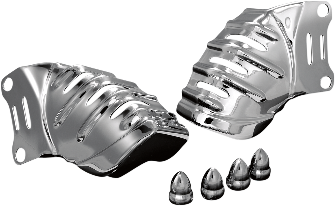 Kuryakyn 7789 Pair Chrome Front Caliper Covers fits 2006-2019 Harley Touring