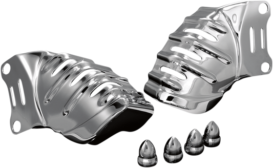 Kuryakyn 7789 Pair Chrome Front Caliper Covers fits 2006-2019 Harley Touring