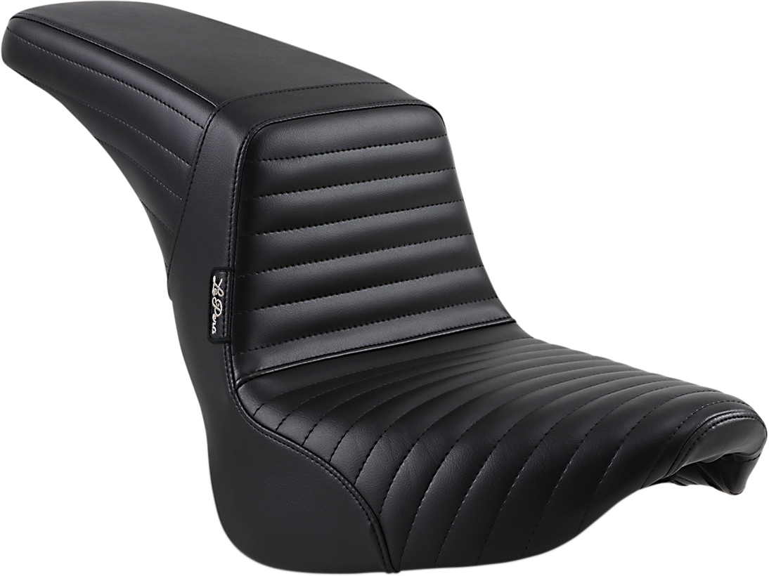 Le Pera Black Pleated Kickflip Seat 2018-2023 Harley Softail Street Bob Slim