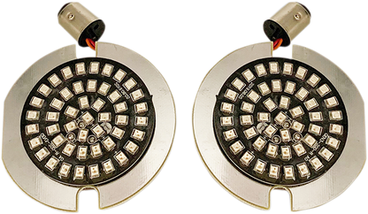 Drag Specialties 1157 Red LED Flat Turn Signal Inserts 2007-2020 Harley Touring