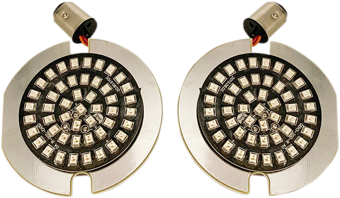 Drag Specialties 1156 Red LED Flat Turn Signal Inserts 00-17 Harley Touring
