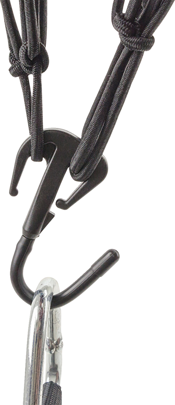 Moose Black 15" x 15" Cargo Storage Luggage 6 Hook Bungee-Style Net