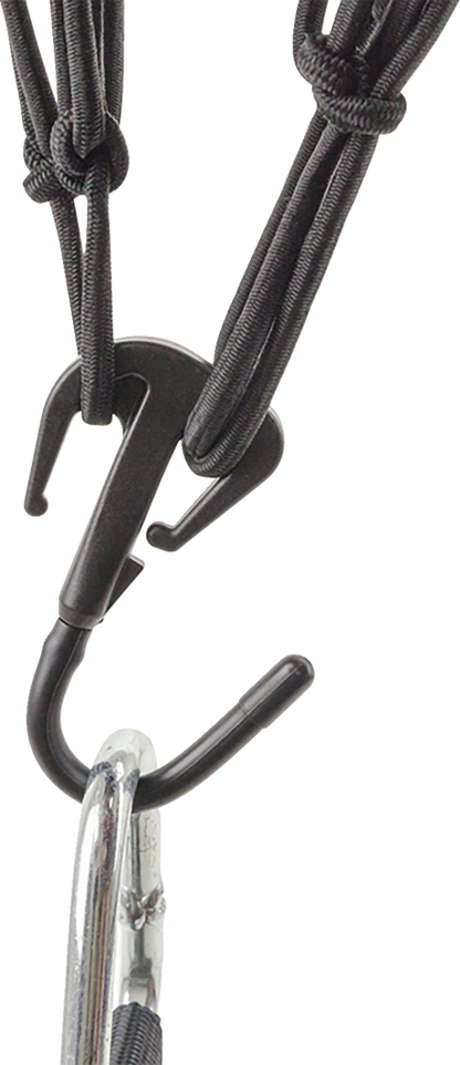 Moose Black 15" x 15" Cargo Storage Luggage 6 Hook Bungee-Style Net
