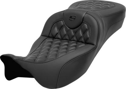 Saddlemen Roadsofa Carbon Fiber Lattice Extended Seat for 2008-25 Harley Touring