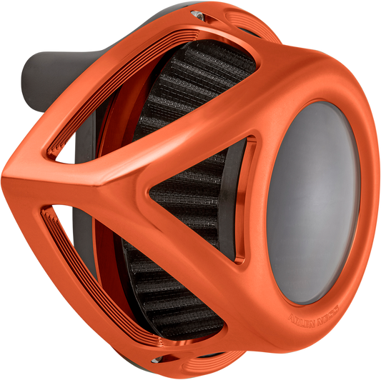 Arlen Ness Tear Orange Clear Air Filter Cleaner 2008-2017 Harley Touring FLHX