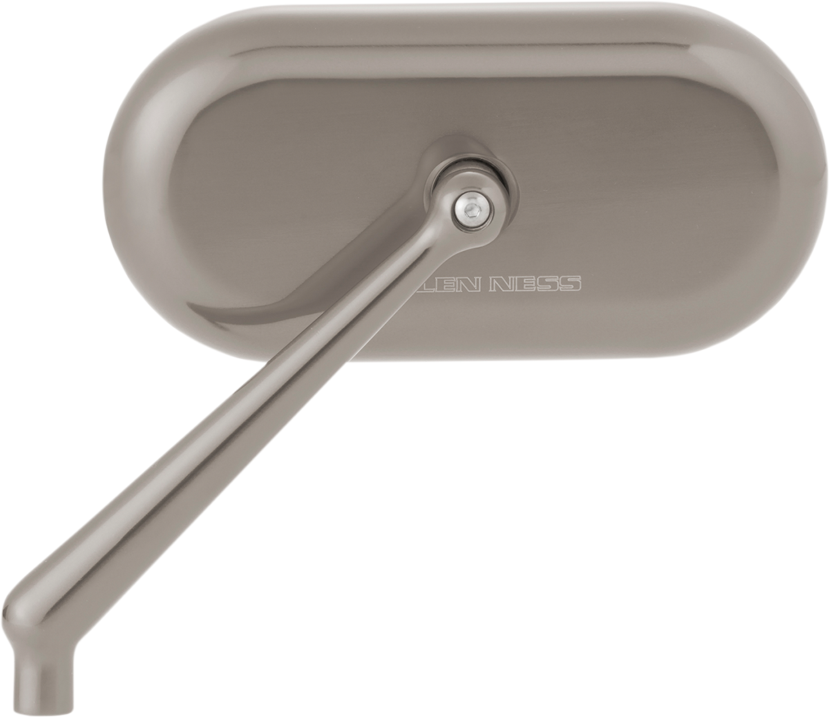 Arlen Ness Titanium Oval Left Side Universal Motorcycle Handlebar Mirror