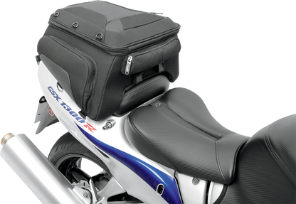Saddlemen Black Wide Tunnel Motorcycle Biker Tail Bag for Harley Indian