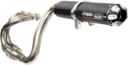 Trinity Racing Stage 5 Black Full Exhaust System for 2016-2023 Yamaha YXZ 1000R