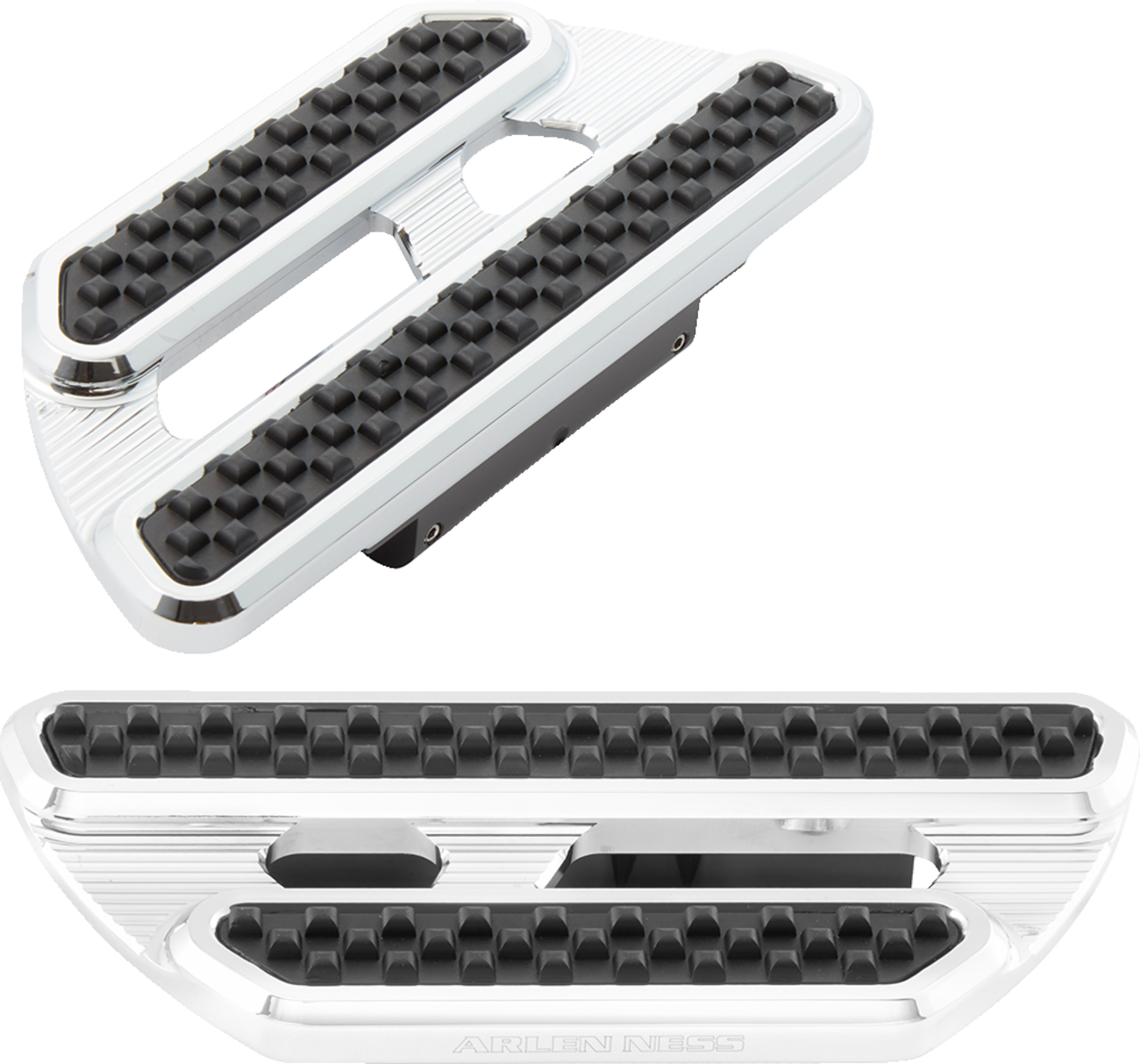 Arlen Ness Method Chrome Passenger Floorboards 1980-2024 Harley Touring Models