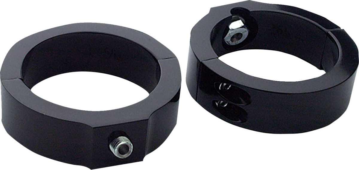 Headwinds 43mm Front Fork Black Motorcycle Turn Signal Mount Kit for Harley