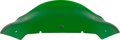 Klock Werks Kolor Flare 10" Green Windshield for 2023-25 Harley Road Glide FLTR