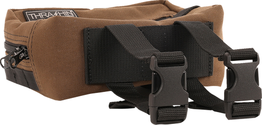 Thrashin Supply Brown Motorcycle Handlebar Storage Bag Harley Davidson THB-0006
