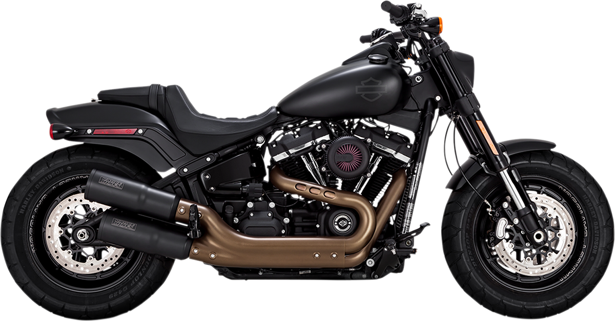 Vance & Hines Black Hi Output M8 Slip on Mufflers fits 2018-2021 Harley Softail
