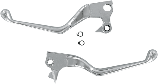 Drag Specialties Wide Blade Chrome Lever Set fits 2004-2013 Harley Sportster XL