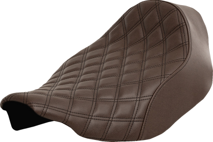 Saddlemen Brown Renegade Lattice Solo Gel Seat fits 2023-2026 Harley Touring