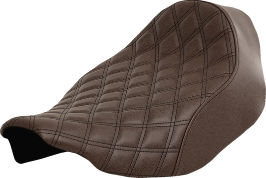 Saddlemen Brown Renegade Lattice Solo Gel Seat fits 2023-2025 Harley Touring