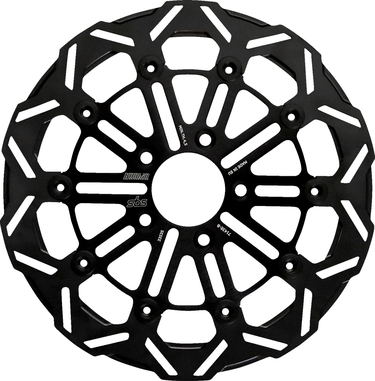 SBS by Kodlin Front 10 Soke Black Floating Brake Rotor for 18-25 Harley Softail