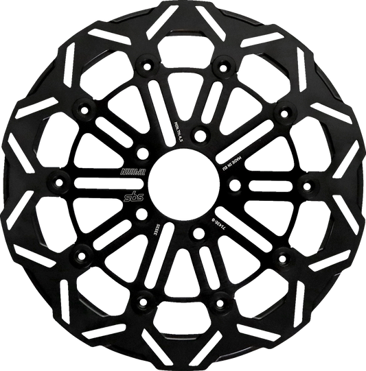 SBS by Kodlin Front 10 Soke Black Floating Brake Rotor for 18-25 Harley Softail