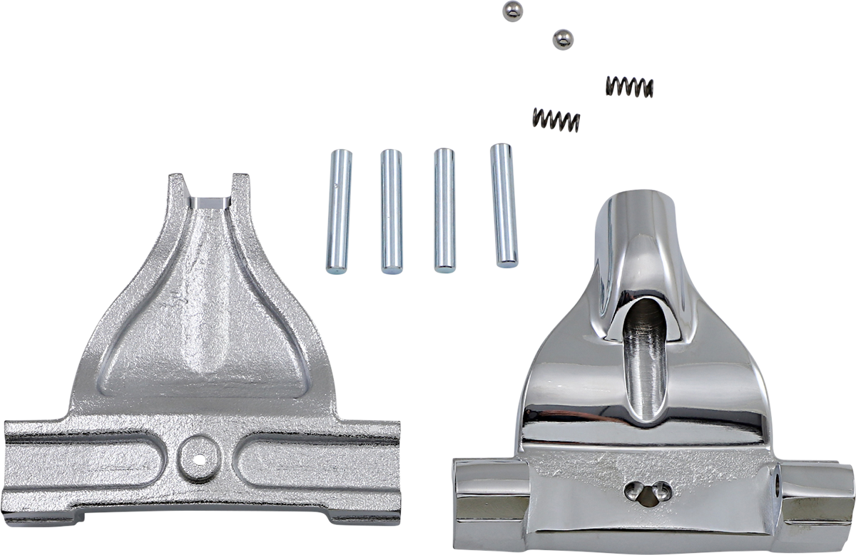 Drag Specialties Chrome Passenger Floorboard Mounts for 2018-2023 Harley Softail