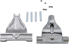 Drag Specialties Chrome Passenger Floorboard Mounts for 2018-2026 Harley Softail
