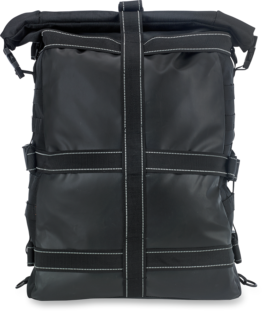 Biltwell Textile Black Exfil-80 Rear Motorcycle Rack Bag for Harley Davidson