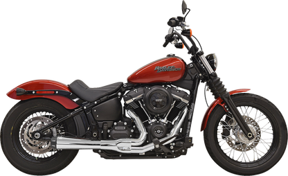 Bassani Road Rage 2-1 Chrome Exhaust System for 2018-2023 Harley Softail FXFBS