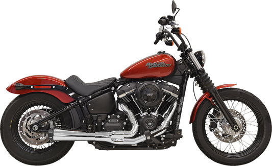 Bassani Road Rage 2-1 Chrome Exhaust System for 2018-2023 Harley Softail FXFBS