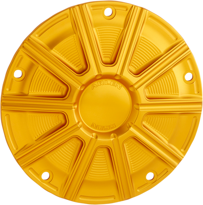 Arlen Ness 10 Gauge Gold Motorcycle Derby Cover fits 1999-2018 Harley Softail
