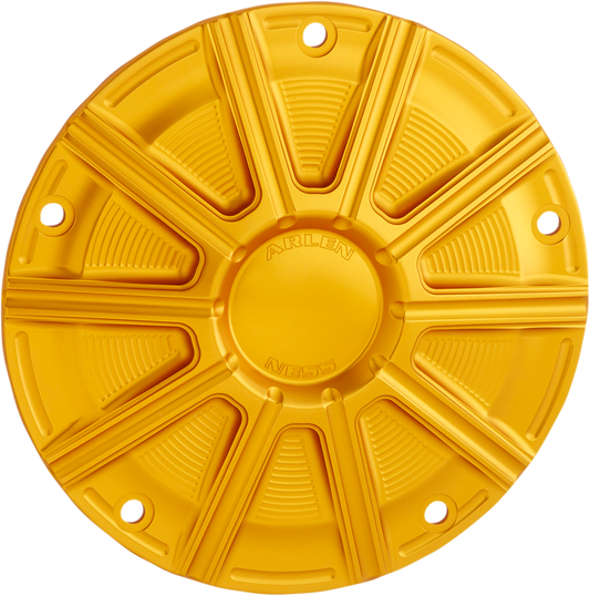 Arlen Ness 10 Gauge Gold Motorcycle Derby Cover fits 1999-2018 Harley Softail