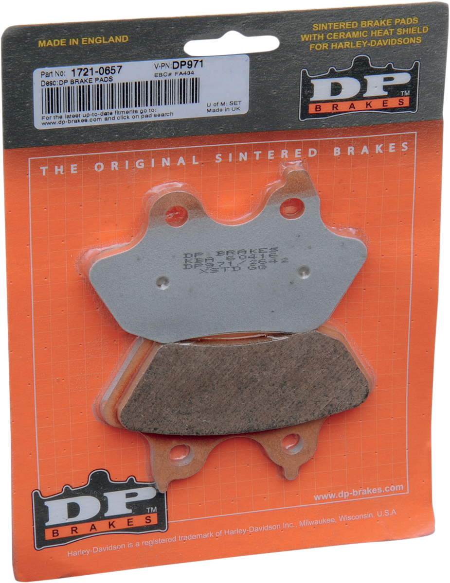 Dp Brakes Sintered Metal Buell Rear Brake Pad Set for 2006-2007 Harley FXSTB