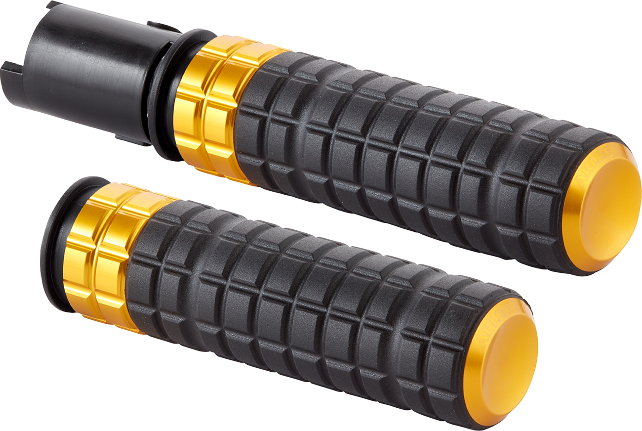 Arlen Ness Speedliner Gold TBW Handlebar Hand Grips 2008-2025 Harley Touring