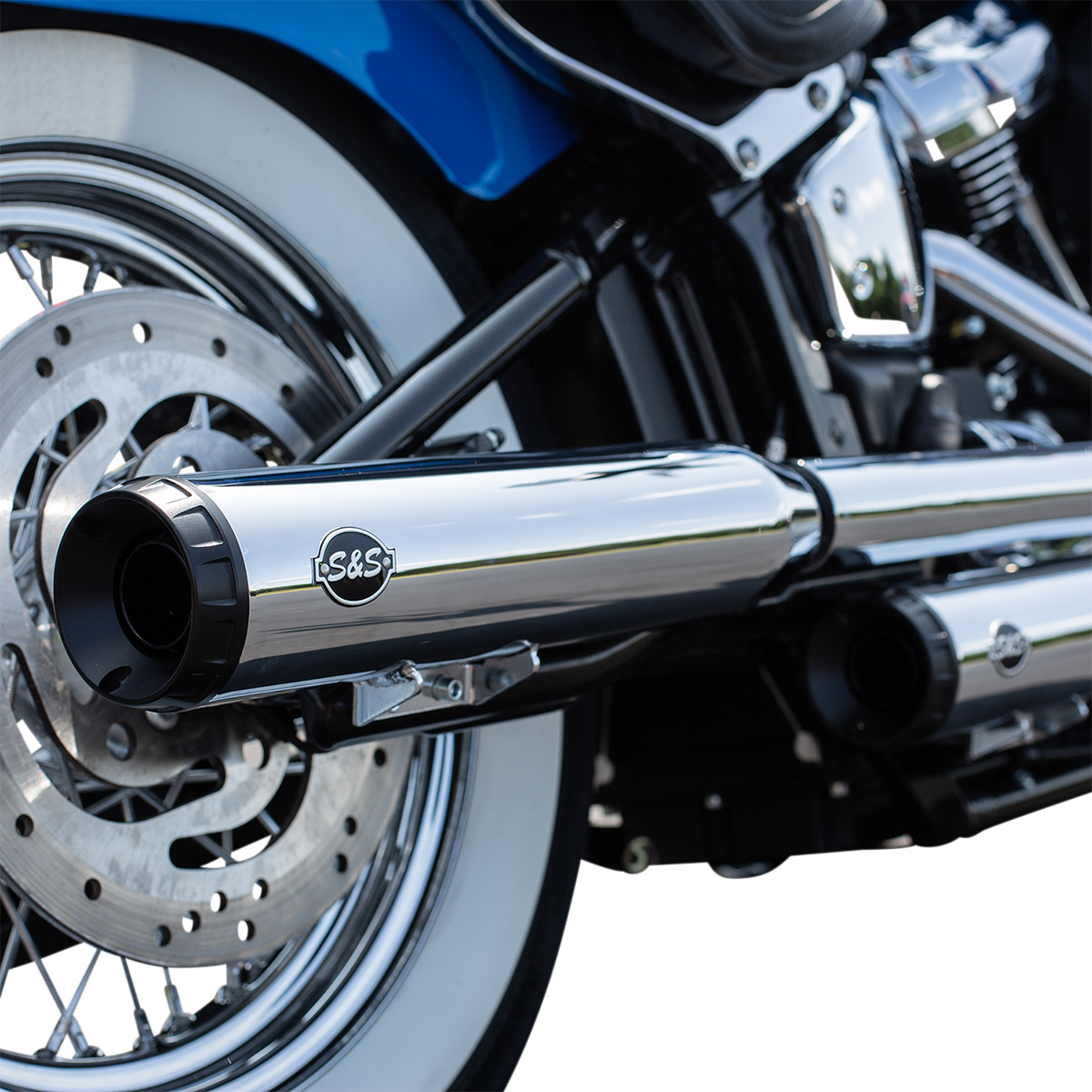 S&S Grand National 50 State Legal Mufflers 2018-2022 Harley Softail Heritage