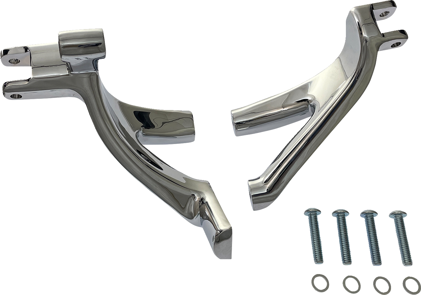 Drag Specialties Chrome Forward Control Mounts for 2018-2025 Harley Softail FXFB
