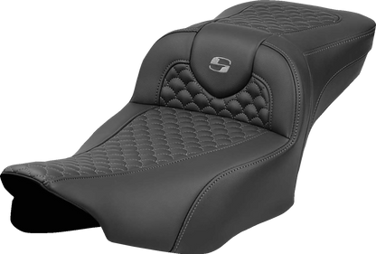 Saddlemen Extended Reach Roadsofa Gray Stitch Seat fits 2023-2026 Harley Touring