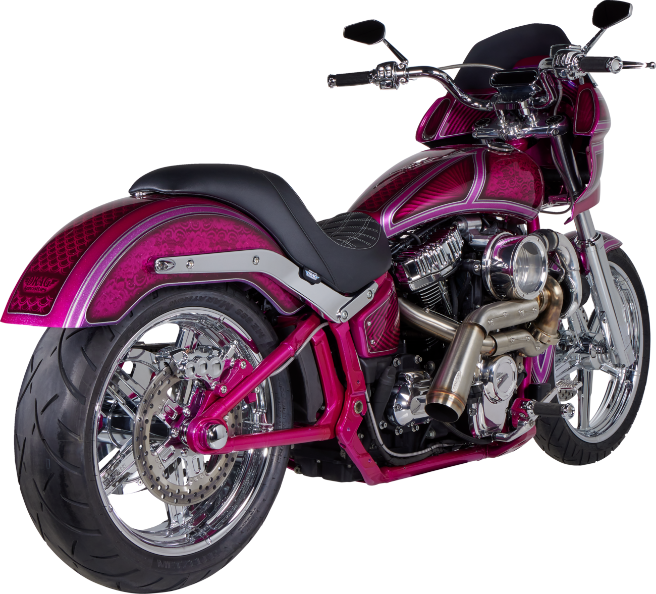 Kodlin Stretched 3.5 Gallon Gas Tank fits 2018-2024 Harley Softail M8 K61143