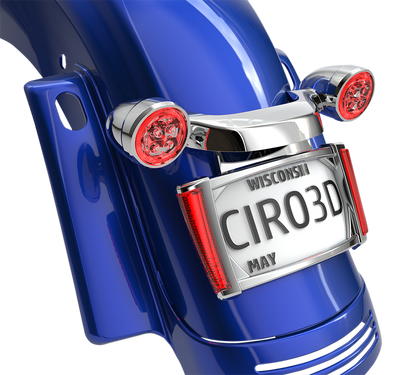 Ciro LED Rear Motorcycle License Plate Frame 2014-2024 Harley Street Road Glide