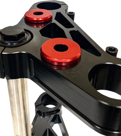 Pro One Red Handlebar Riser Bushing Kit 1973-2017 Harley Dyna Softail Touring