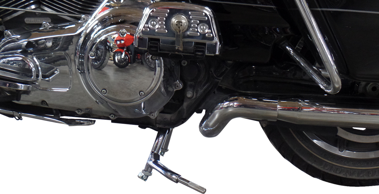Drag Specialties Chrome Steel Center Kickstand Kit for 2009-2024 Harley Touring