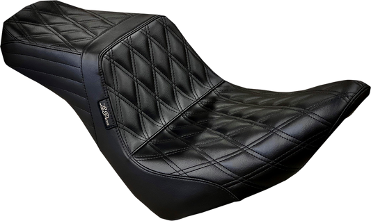 Le Pera Tailwhip Diamond Stitch Seat 2018-2025 Harley Softail FXLR Sport Glide