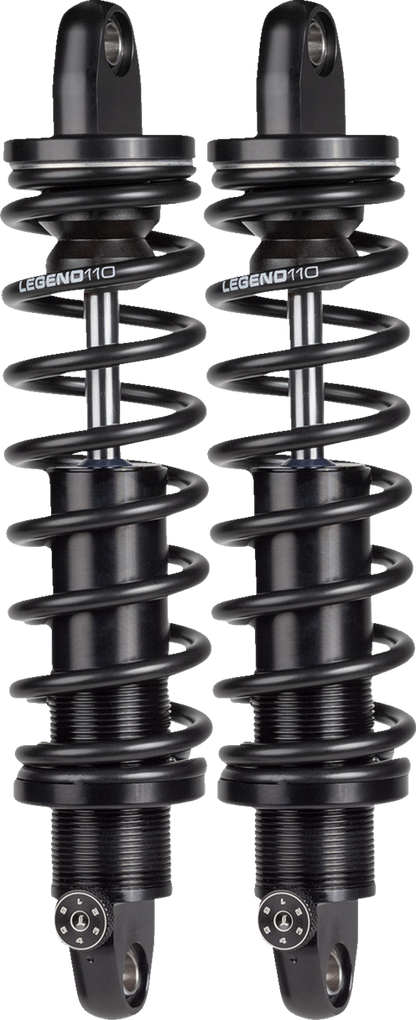 Legend REVO-A Black 14" Standard Rear Shocks for 1991-2017 Harley Dyna FXD