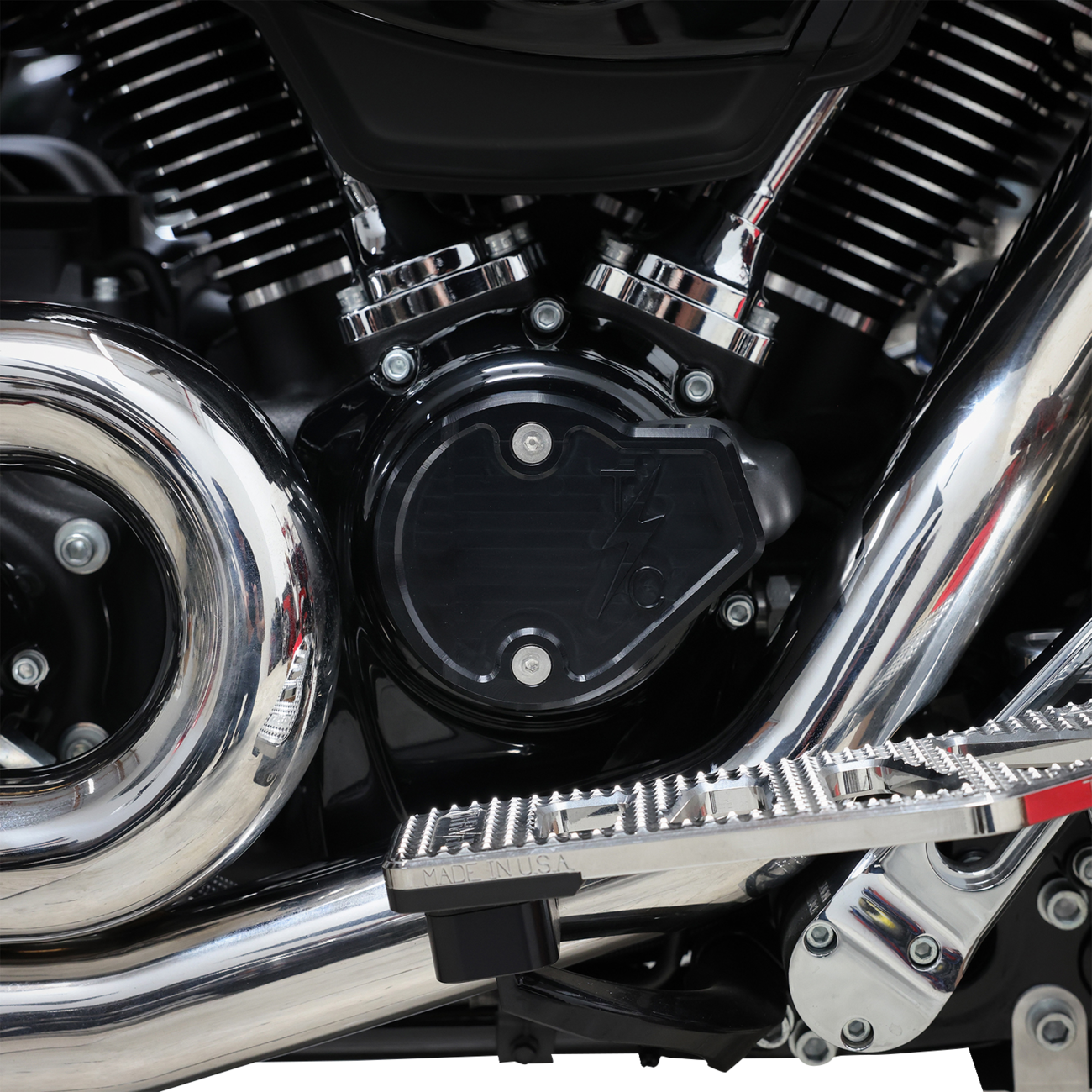 Thrashin Supply Smooth Black Cam Cover for 2023-2024 Harley Touring TSC-3028-1