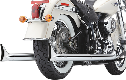 Cobra Bad Hombre Dual Chrome Motorcycle Exhaust 1997-2006 Harley Softail Models