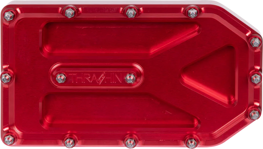 Thrashin Supply Red Aggressor Brake Pedal Pad for 1999-2025 Harley Touring FLHX