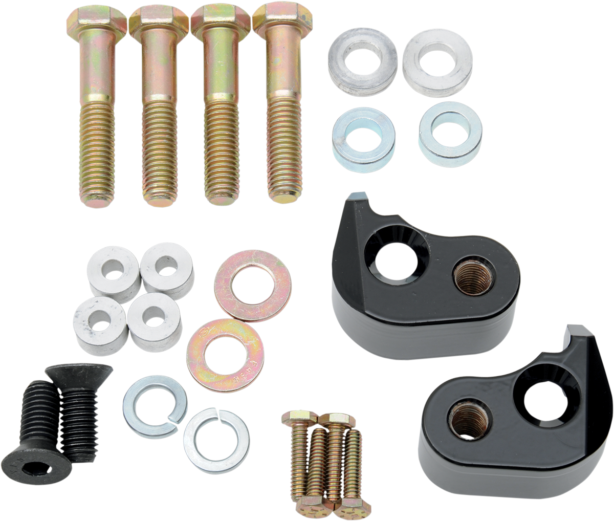La Choppers Black Rear Shock Lowering Kit 02-16 Harley Touring FLHT FLHR FLTRU