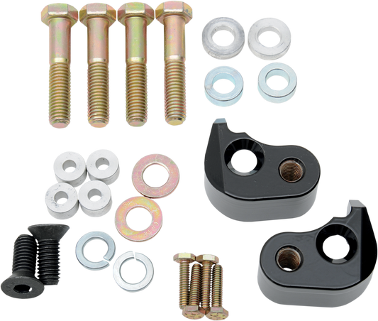 La Choppers Black Rear Shock Lowering Kit 02-16 Harley Touring FLHT FLHR FLTRU