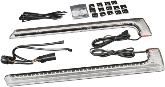 Ciro Machete LED Rear Lower Saddlebag Lights 2015-24 Harley Touring FLHXS FLHRXS
