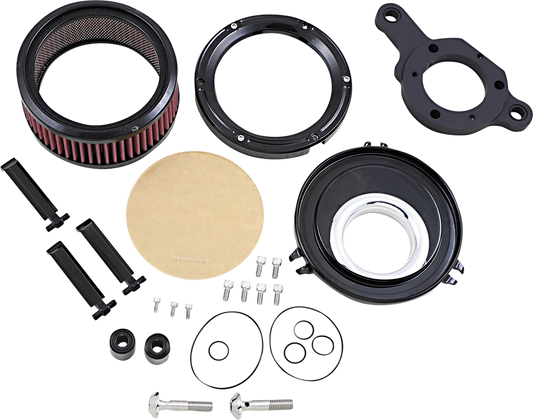 Trask Assault Charge High-Flow Gloss Black Air Cleaner for 2017-2023 Harley M8