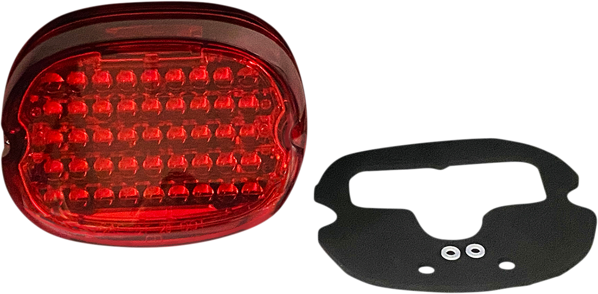 Custom Dynamics Red LED Low Profile Taillight 1999-2024 Harley Touring Models