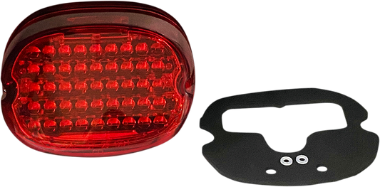 Custom Dynamics Red LED Low Profile Taillight 1999-2024 Harley Touring Models