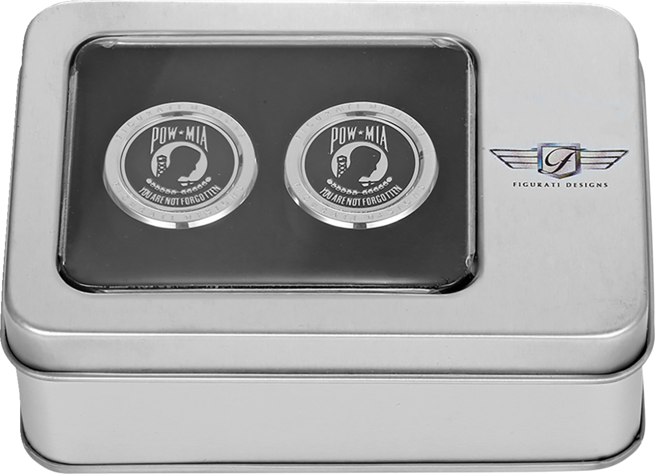 Figurati POW-MIA Medium Magnetic Docking Hardware Covers for Harley